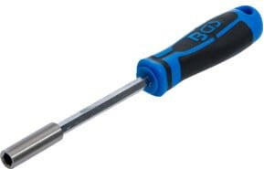 BGS Drehgriff für Bits mit Abtrieb Innensechskant 6,3 mm, Länge: 200 mm, Blau - Bild 1
