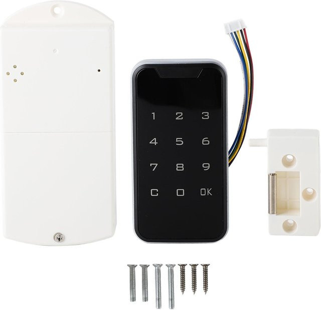 GoolRC Elektronisches Schrankschloss-Set mit Passwort-Tastatur in Weiß - Bild 1