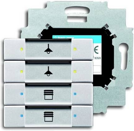 Busch-Jaeger Eingangsmodul Kombination in Weißaluminium RAL 9006 - Bild 1