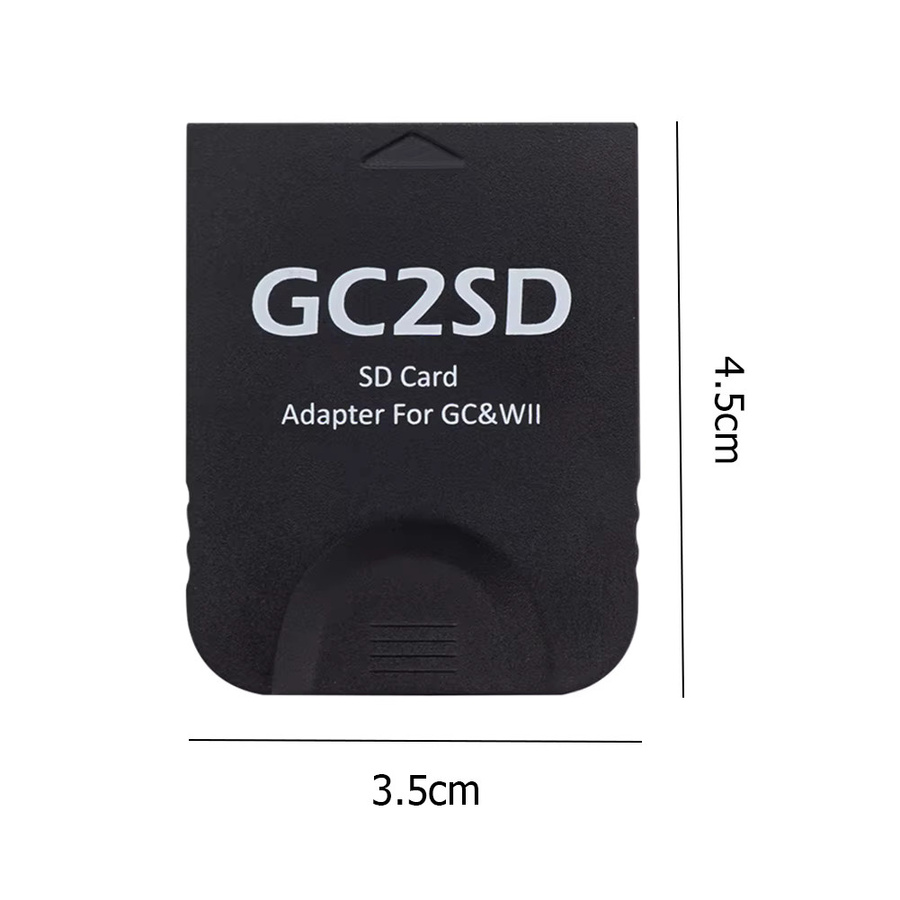 VODOOL GC2SD Micro-SD Kartenadapter für GameCube und Wii, transparent - Bild 4