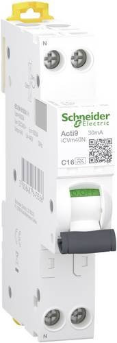 Schneider Electric A9DXC3616 RCBO Fehlerstrom-Schutzschalter in Rot, Grün und Weiß - Bild 1