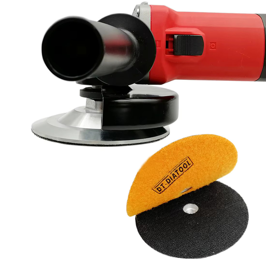 DT-DIATOOL Alu-Basis-Rückplatte für Diamant-Polierpads mit M14 oder 5/8 Gewinde in Silber - Bild 2