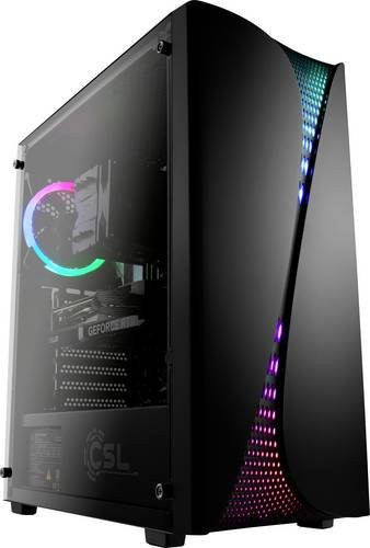 CSL Computer Gaming PC M13000H Desktop PC in Schwarz mit AMD Ryzen 7 5700X, 32GB RAM, 1TB SSD, Nvidia GeForce RTX 5060 8GB GDDR7 und Windows 11 Home - Bild 1