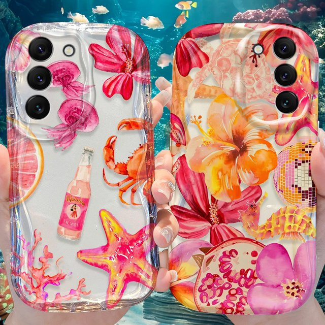 Unterwasserwelt Schutzhülle für Samsung Galaxy S25 S24 S23 S22 S21 S20 Ultra Plus FE A73 A72 A71 A56 A55 A54 A52 A51 in Multicolour - Bild 1