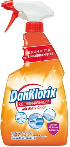 DanKlorix Küchen-Reiniger mit Aktiv-Chlor in Orange, 750 ml - Bild 1