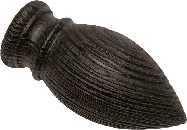 Gardinia Holz-Endknopf Country Patrone in Kolonial gebürstet, Durchmesser: 2,5 cm, 2er Pack - Bild 1