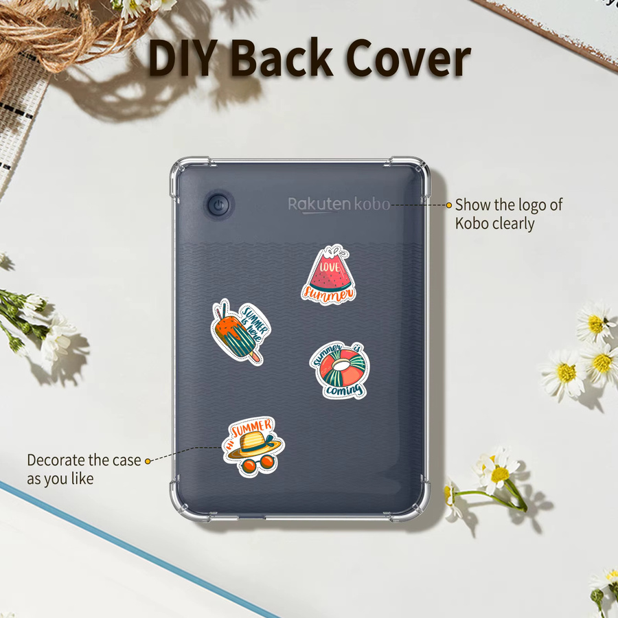 Stoßfeste transparente TPU-Schutzhülle von IEOVIEE für Kobo Libra Colour, Libra 2 und Clara Colour Modell N367 - Bild 6