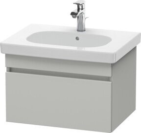 Duravit Waschtischunterschrank DuraStyle in Grau, wandhängend, 1 Auszug, B: 60 cm, T: 45,3 cm, H: 39,8 cm - Bild 1