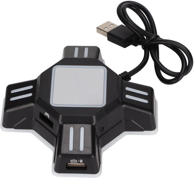 Igeteck USB Tastatur-Maus Konverter Adapter für Nintendo Switch, Xbox und PlayStation, Schwarz - Bild 1