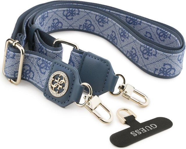 Guess 4G Strass Metall Logo Telefonkordel in Blau für Unisex - Bild 1
