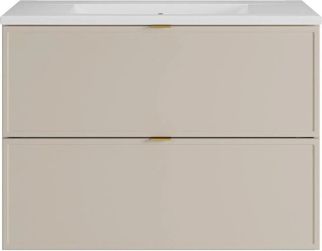 Vente-unique Einzelwaschtisch Ondil in Beige, B: 80 cm, T: 45 cm, H: 60 cm - Bild 1