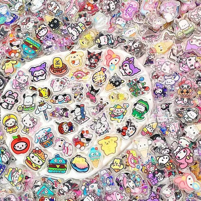 Sanrio Hello Kitty Acryl-Elemente, Bastelmaterialien, DIY Schüttel-Spielzeug Zubehör - Bild 1