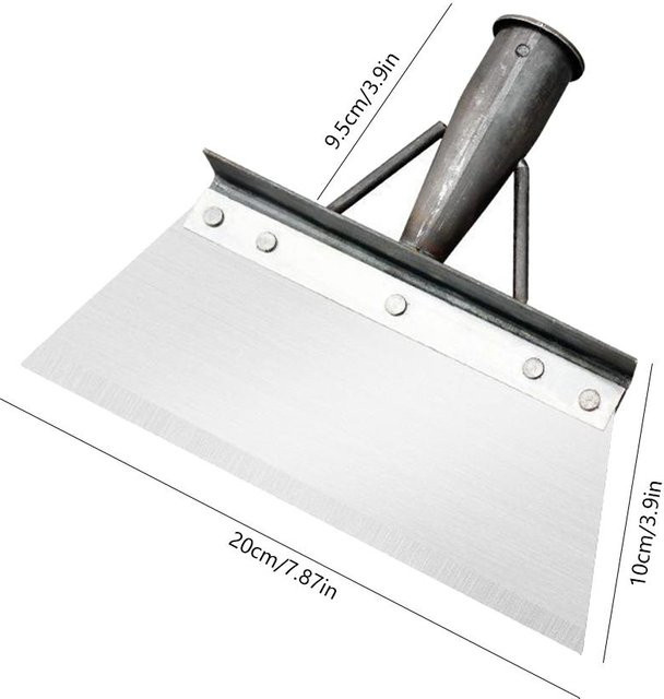 Multifunktionale DHDH Unkrautreinigungsschaufel aus Edelstahl in Silber, Breite: 30 cm - Bild 1