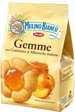 Mulino Bianco Mürbeplätzchen mit Aprikosenmarmelade 200 g - Bild 1