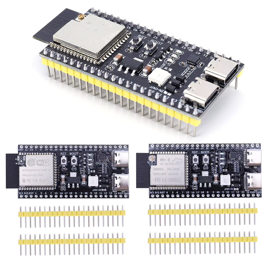 LAIMANEI ESP32-S3 Entwicklungsboard mit 2,4G WLAN und Bluetooth, Dual-Core-Prozessor, Typ-C Anschluss, Schwarz - Bild 6