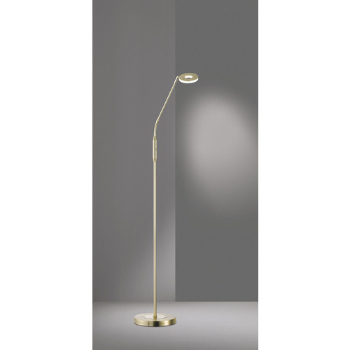 Fischer & Honsel Stehleuchte Dent mit integrierter LED in Gold/Messing, Breite: 23 cm, Höhe: 150 cm - Bild 4