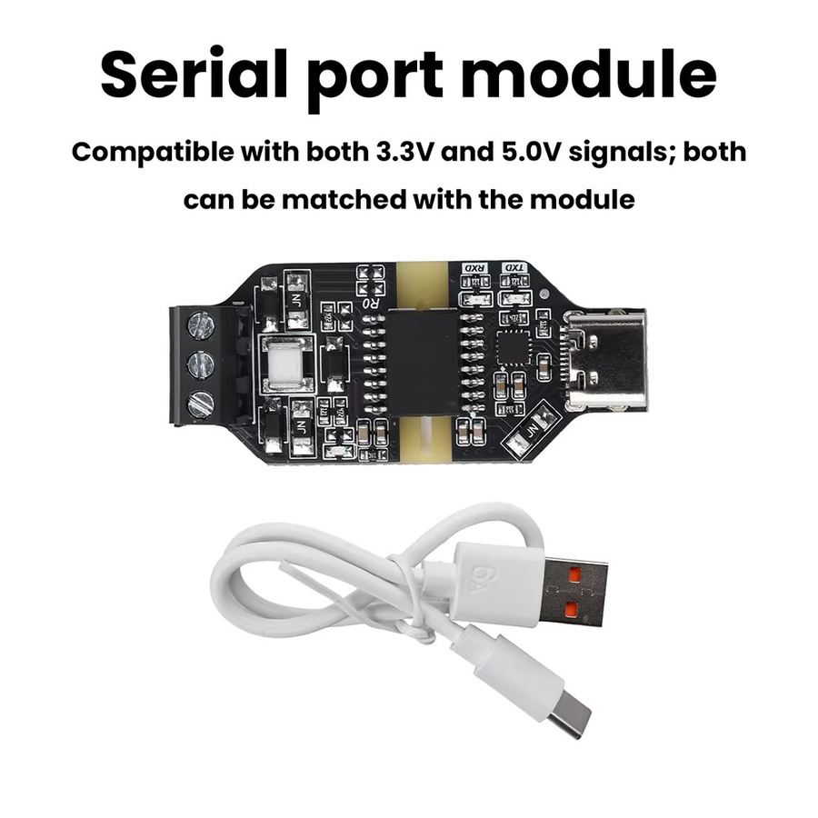 CH343P Hochgeschwindigkeits-USB-zu-RS485-Isolierter Konverter mit Typ-C-Anschluss, 16KV Isolationsspannung und 6Mbps, Schwarz - Bild 2