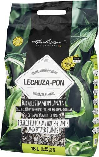 Lechuza-Pon mineralisches Pflanzsubstrat für Zimmerpflanzen und essbare Pflanzen, 18 Liter - Bild 1