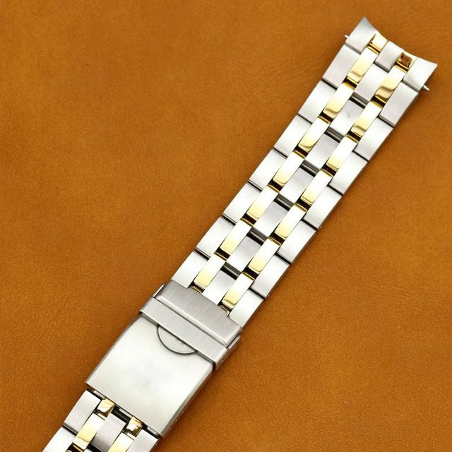 Tissot Uhrenarmband Edelstahl, Bicolor, gold/silber, Herren, 21 mm - Bild 1