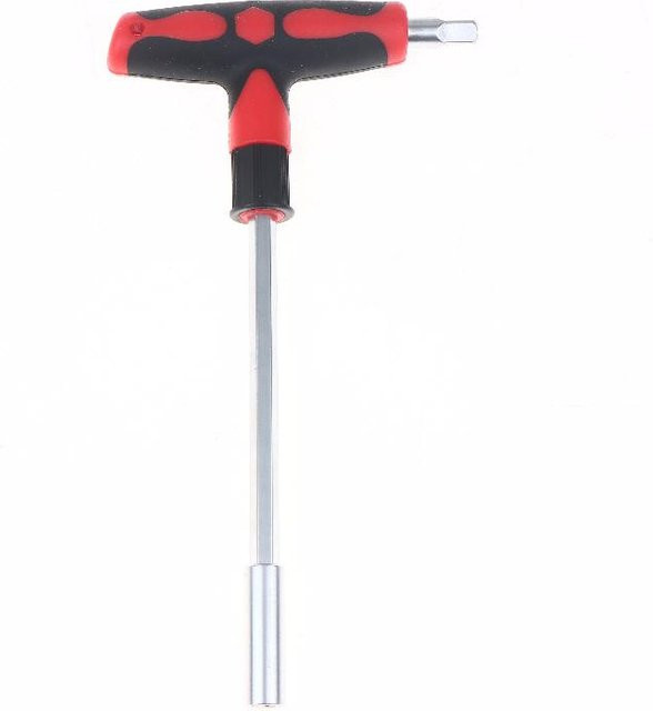 13-teiliges Inbusschlüssel-Set mit T-Griff von Binchi Outdoor Product in Rot aus Chrom-Vanadium-Stahl - Bild 1