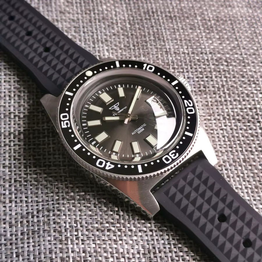 Tandorio Tauch-Herrenuhr, Automatik, Edelstahl, 41 mm, 30 ATM, Saphirglas - Bild 2