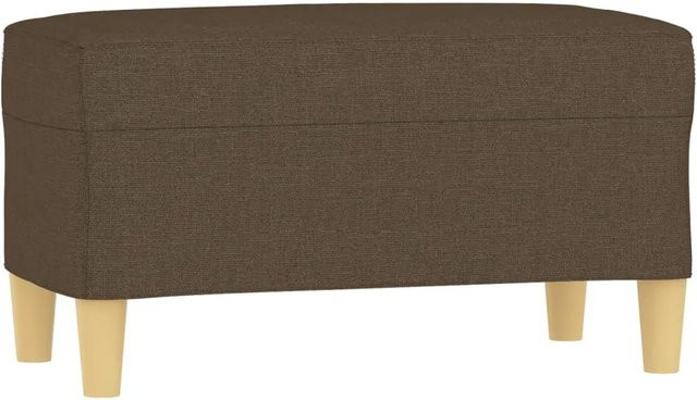 vidaXL Sitzbank in Braun mit Stoffbezug, B/T/H: 70 x 35 x 41 cm - Bild 1