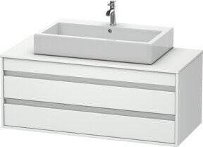 Duravit Waschtischunterschrank Ketho in Weiß Matt mit 2 Schubladen, Wandhängend, B/T: 120 x 55 cm - Bild 1