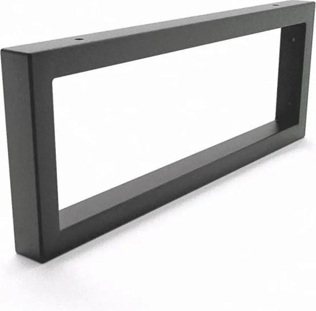 HEVVA Waschtischhalterung RHEIN Wandmontage Schwarz Matt, Höhe: 15 cm, Tiefe: 40 cm - Bild 1