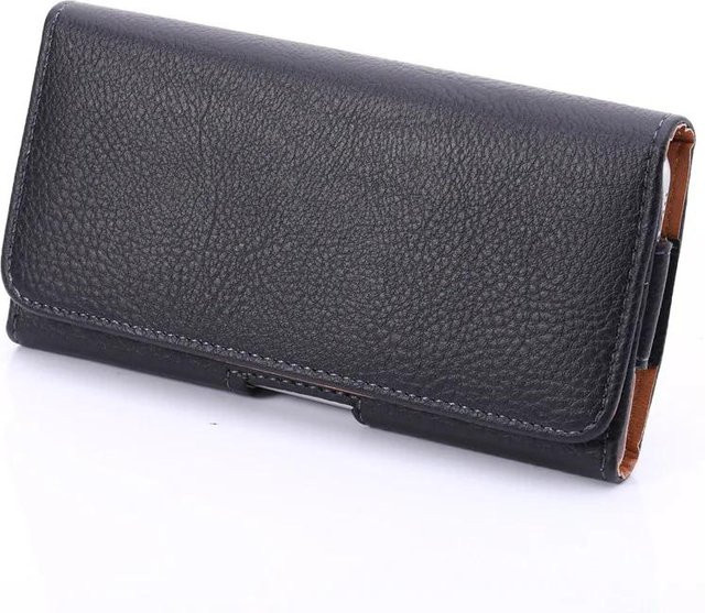 Universelle Leder Hüfttasche mit Gürtelclip und Magnetverschluss für Samsung Galaxy A15 A16 A17 A26 A36 A06 A07 in Schwarz - Bild 1