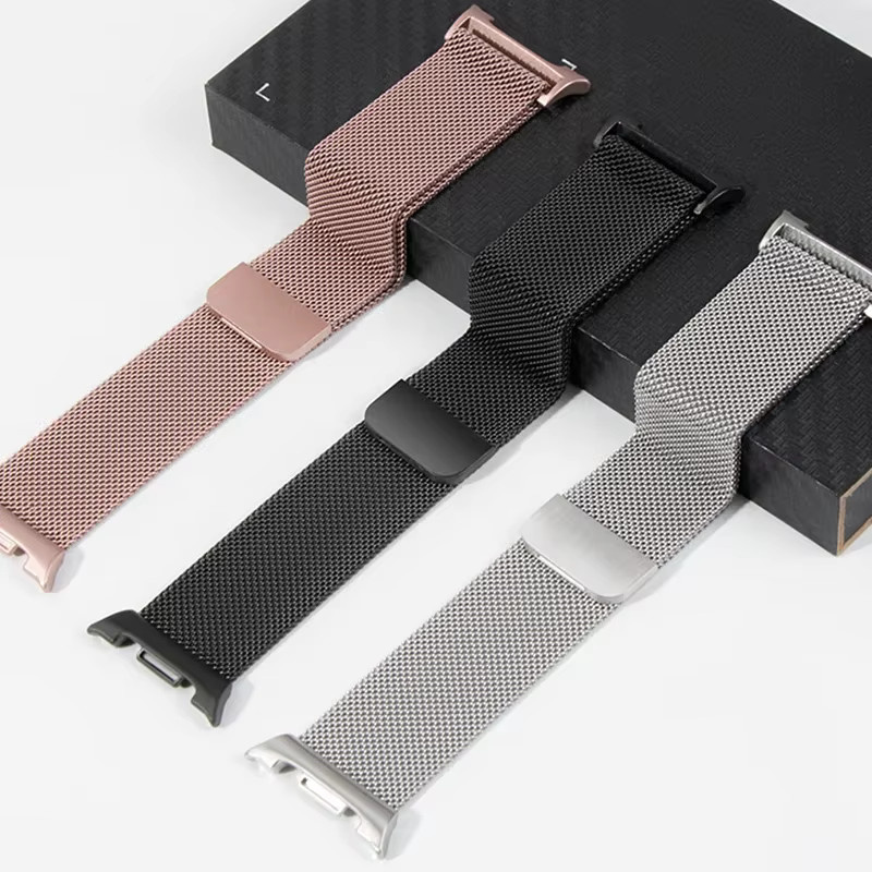 Uhrenarmband Edelstahl, Schwarz, Unisex, für Samsung Galaxy Watch 8 - Bild 2