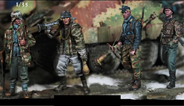 Luftwaffe-Soldaten-Set, Resin-Modellfigur Soldat, Militär, 1:35, unmontierter und unbemalter Bausatz - Bild 1