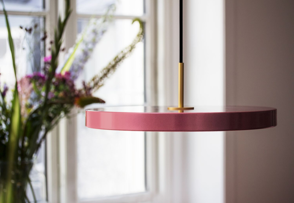 Umage Asteria Hängeleuchte aus Metall in Rosa, dimmbar - Bild 3