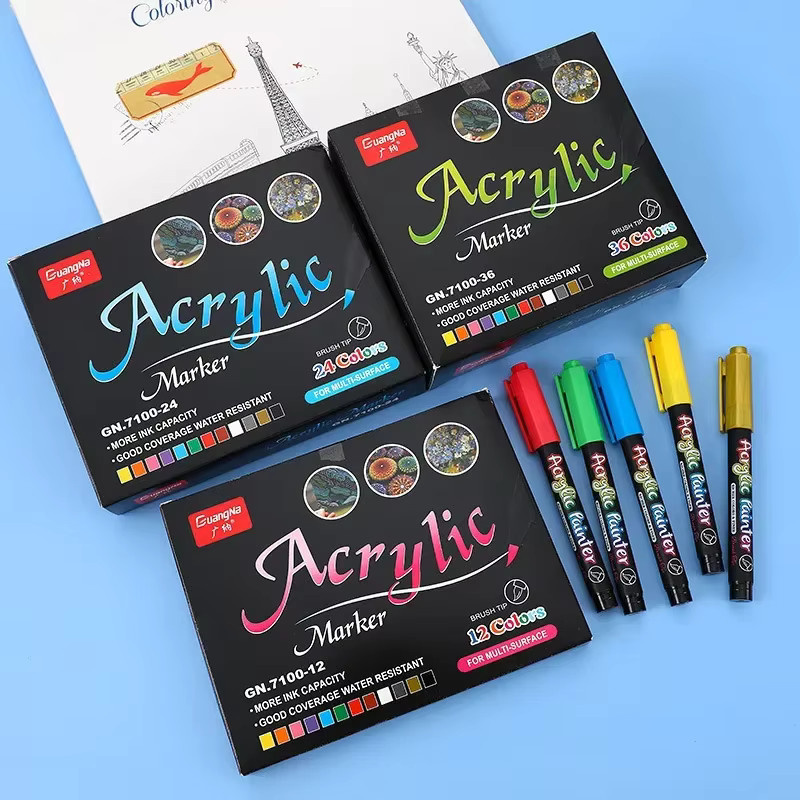 Acryl-Marker Set mit 60 Farben für Kunst, Skizzieren und Manga in Multicolour - Bild 5