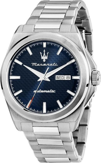 Maserati Herrenuhr Automatik, Edelstahl, Blau, 41 mm, 10 ATM - Bild 1