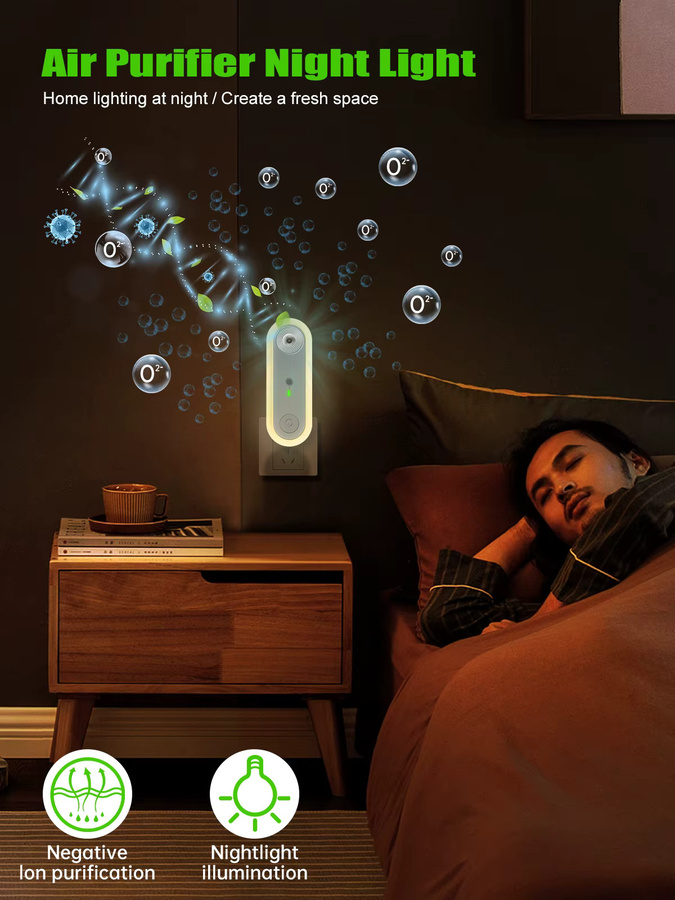AMARYLLIS Intelligente Nachtbeleuchtung in Weiß mit Touch-Funktion und Dämmerungssensor für Kinderzimmer, Schlafzimmer und Flur - Bild 6