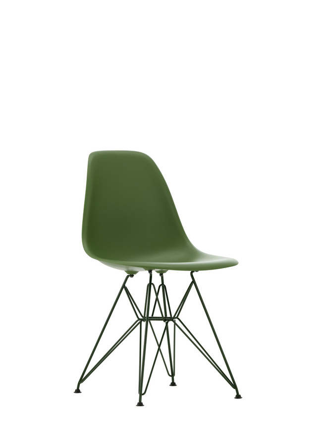 Vitra DSR Colours Eames Plastic Side Chair in Grün mit verchromtem Drahtgestell aus Polypropylen - Bild 2
