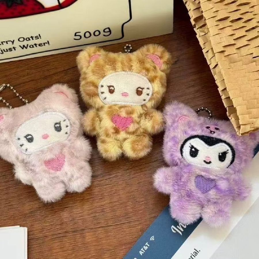 Sanrio Hello Kitty Plüsch Schlüsselanhänger, Tiere, Bunt, Unisex - Bild 4