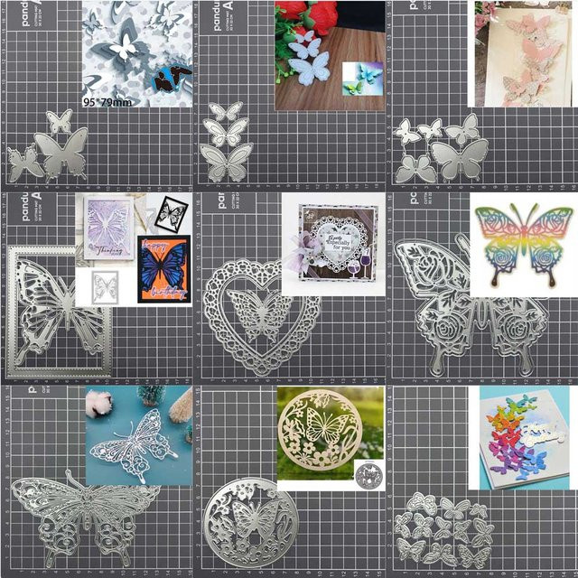Schmetterling Metallstanze für Scrapbooking und DIY Bastelarbeiten zur Papierprägung und Dekoration - Bild 1