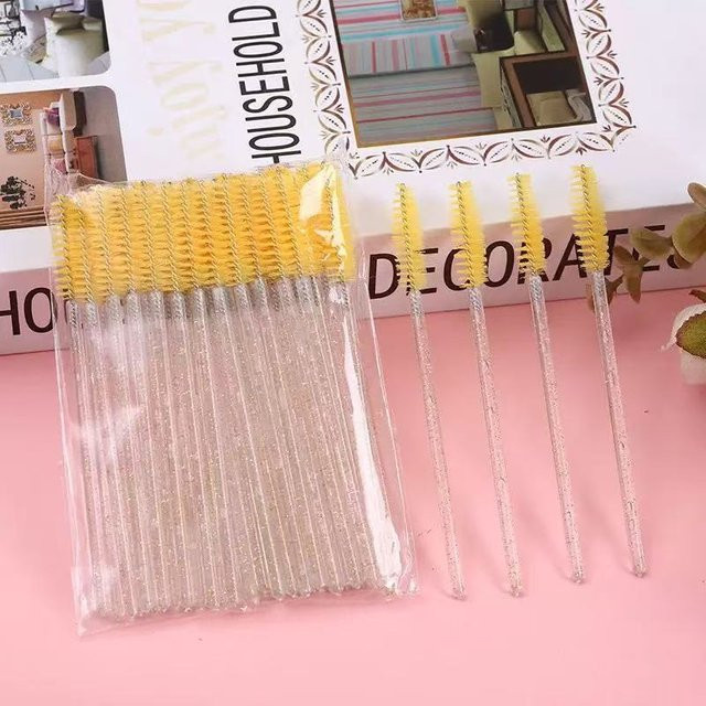 CNKESS Wimpernbürsten mit Diamantgriff, 50 Stück, Unisex - Bild 1