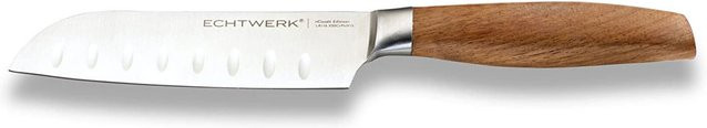 ECHTWERK Küchenmesser Classic Edition Santoku aus Edelstahl und Holz in Silber, Länge: 29 cm - Bild 1