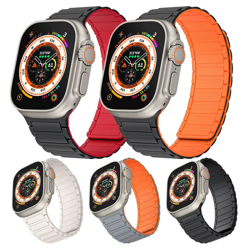 jansin Uhrenarmband Silikon, Magnetschlaufe, Unisex - Bild 2