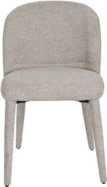 Muklea Stuhl aus strukturiertem Stoff in Beige, B/T/H: 49,5 x 50 x 82 cm - Bild 1