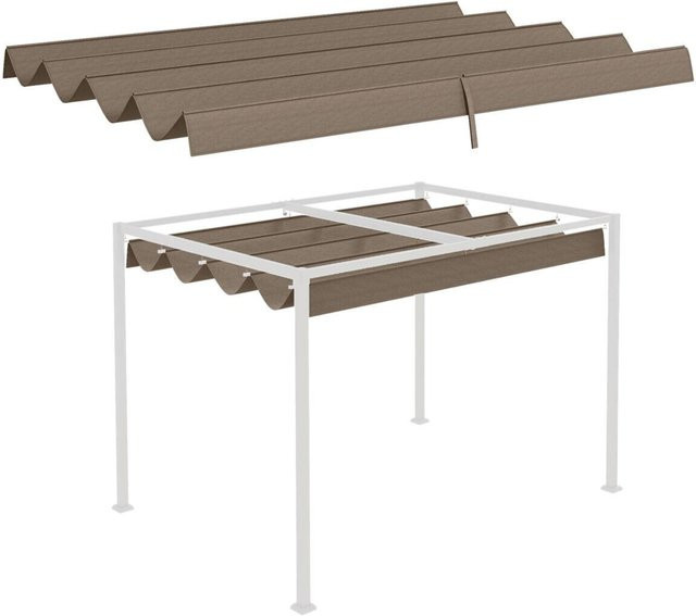 Outsunny Ersatzdach für Pergola aus Polyester, braun, B/H/L: 245 x 23 x 286 cm - Bild 2