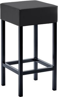 Mayer Sitzmöbel Barhocker 1113 in Grau mit Metallgestell und Microfaser-Bezug B/T/H: 34 x 34 x 65 cm - Bild 1