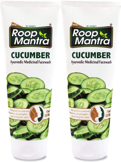 Roop Mantra Gurken-Gesichtswaschgel, Aloe Vera, Trockene Haut, 115 g - Bild 1