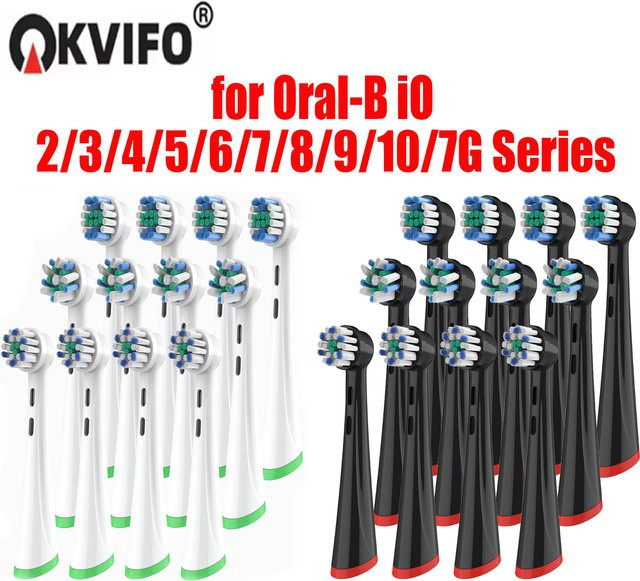 KVIFO Ersatz-Zahnbürstenköpfe, kompatibel mit Oral B iO, Unisex - Bild 1