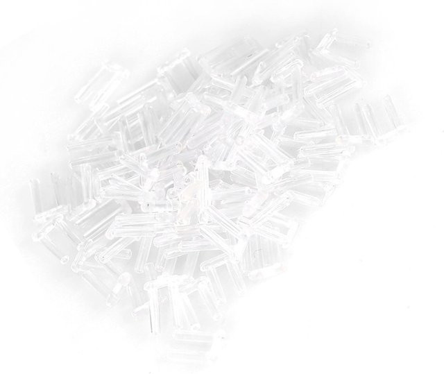 Kunststoff Kompressionsärmel für Randlose Brillen, 100 Stück, White, Transparent - Bild 1