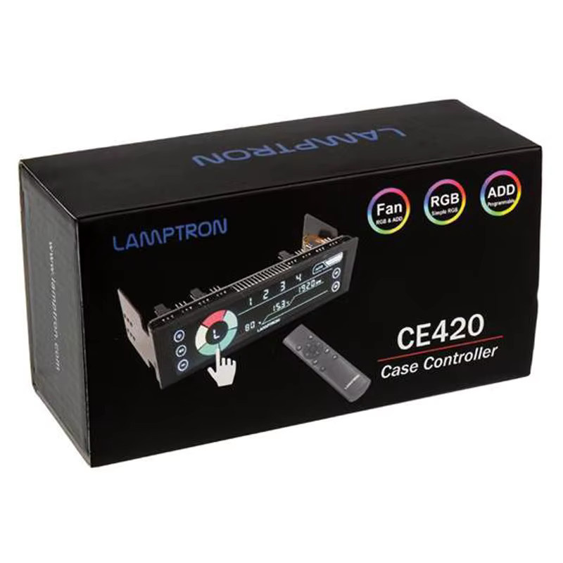 LAMPTRON CE420 RGB-Beleuchtungs- und Lüftersteuerung in Schwarz Multicolor - Bild 3