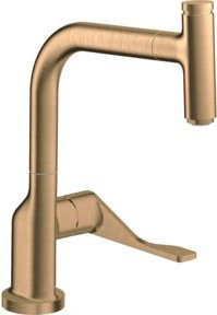 Hansgrohe Axor Citterio Spültisch-Einhebelmischer mit Ausziehbrause in Brushed Bronze - Bild 1