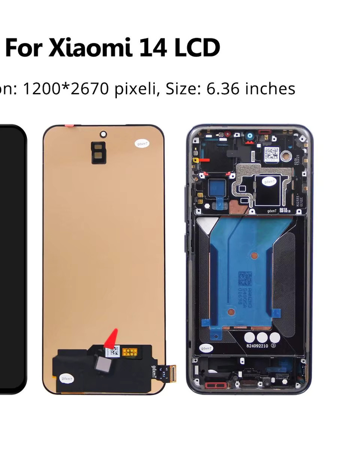 Xiaomi Mi 14 Ersatz AMOLED LCD Display mit Touch Screen in Schwarz, 6,36 Zoll - Bild 6